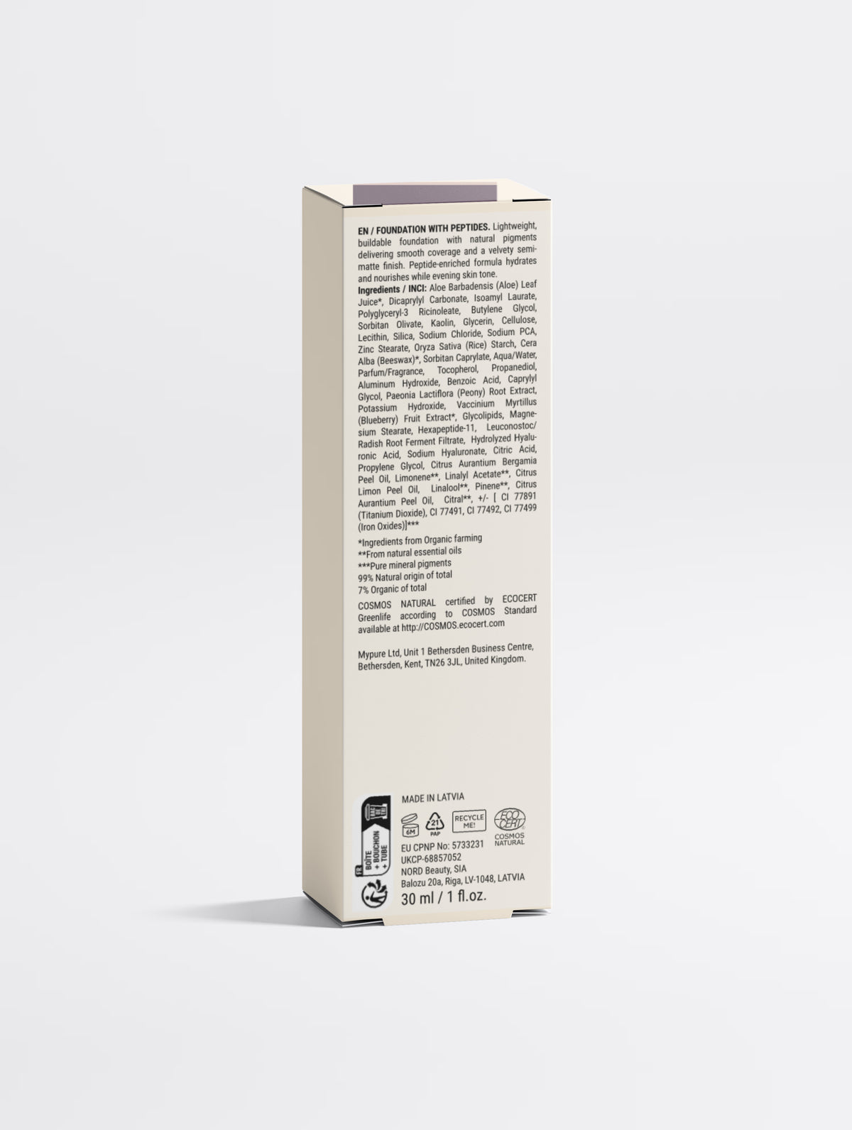 Foundation with Peptides, 30 Tan Neutral