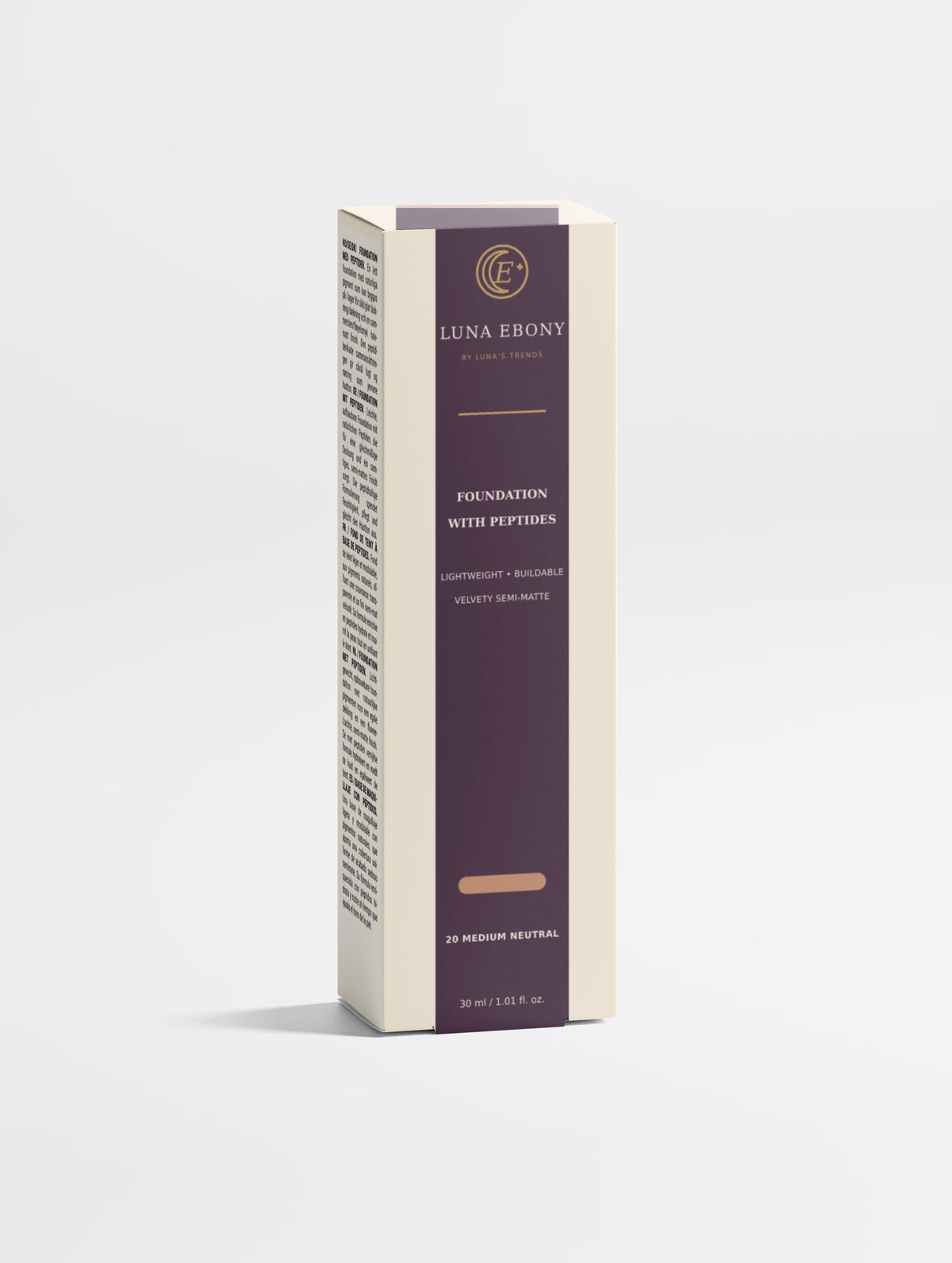 Foundation with Peptides, 20 Medium Neutral